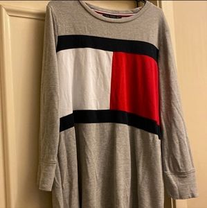 Grey Tommy Hilfiger Crewneck Dress